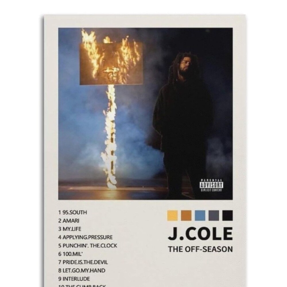 J Cole - The Off Season Album Poster ✅ Print Wall Art Rap Man Cave ✅ 12x18 in